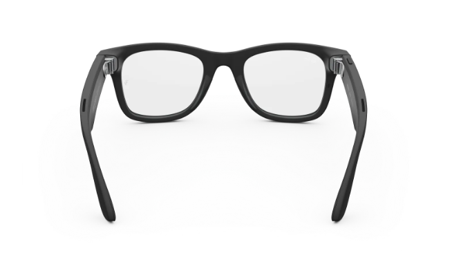 Rayban Meta Wayfarer (Gen 2) - Frame colour: Matt Black, Lens colour: Clear