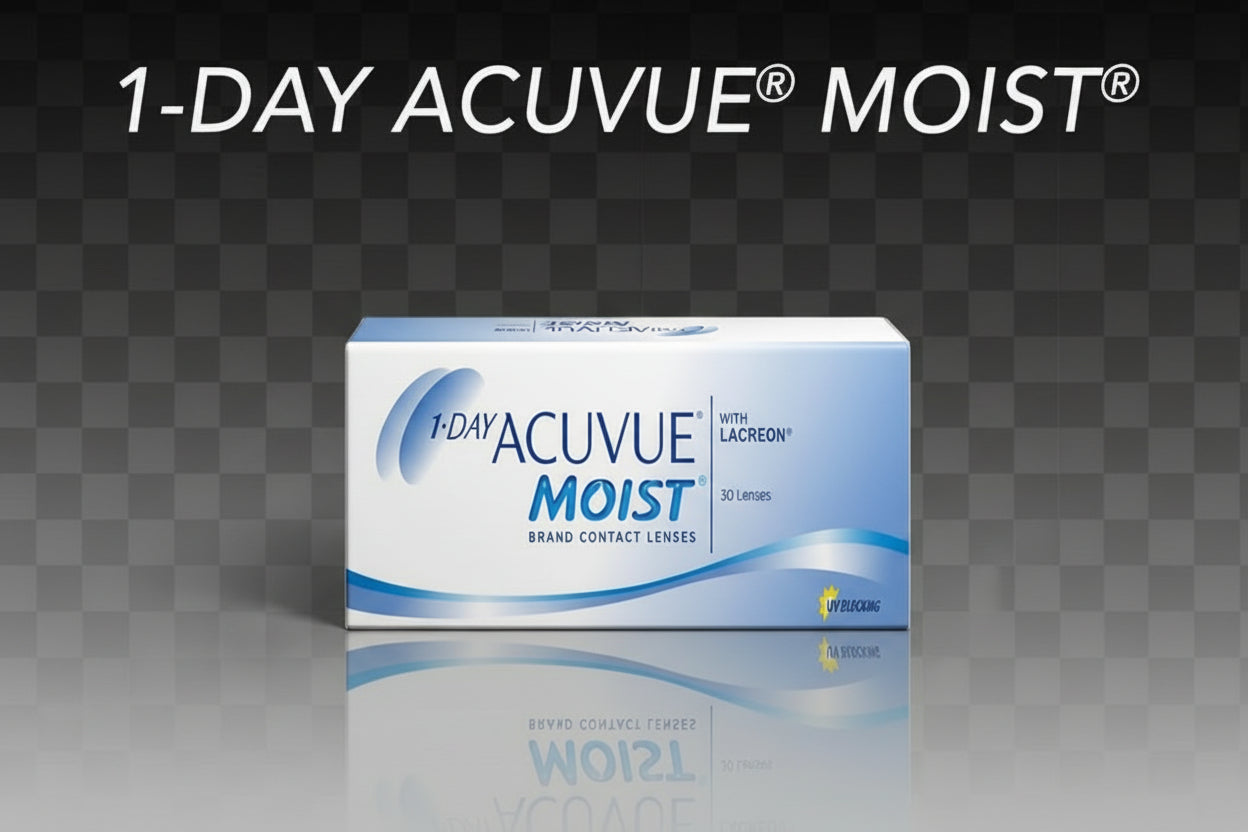 1-Day ACUVUE MOIST Daily Disposable Contact Lenses (30 Lenses)