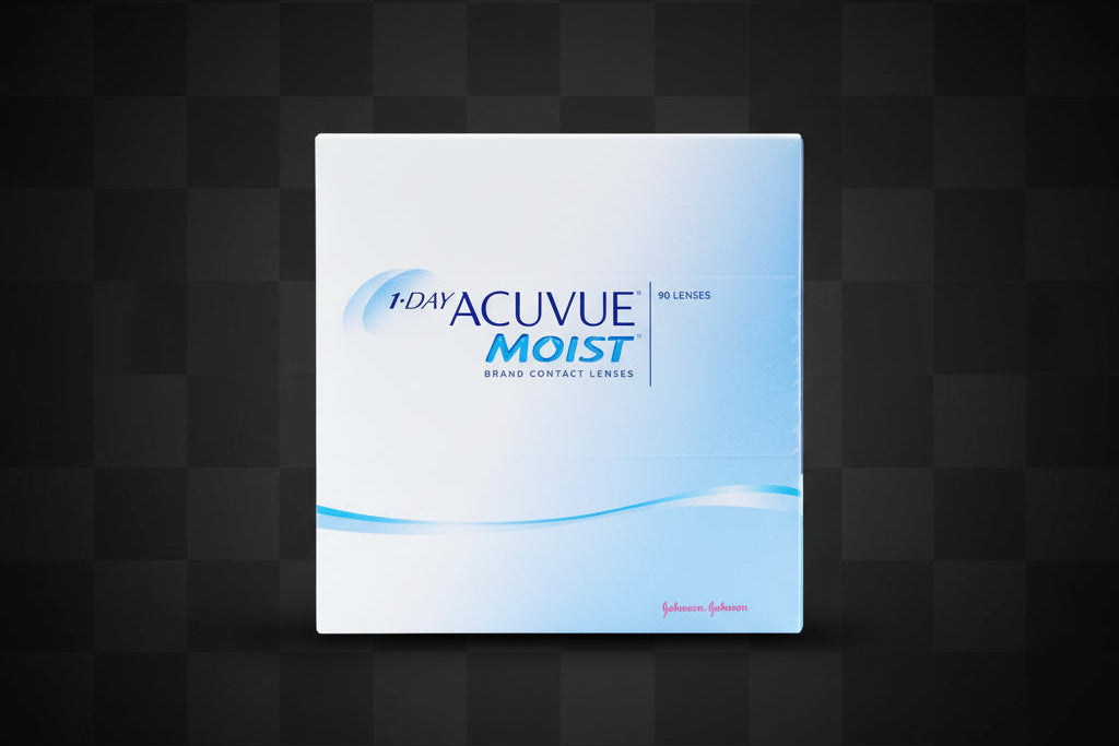 1-Day ACUVUE MOIST Daily Disposable Contact Lenses (90 Lenses)