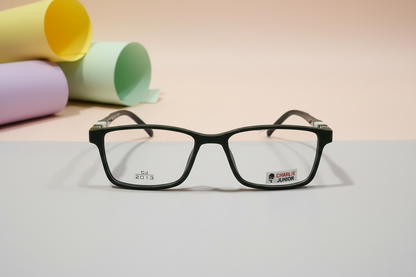 Charlie Junior Kids Eyeglasses – Dark Green Full-Rim Frame