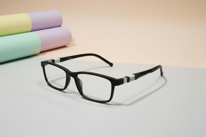 Charlie Junior Kids Eyeglasses – Dark Green Full-Rim Frame