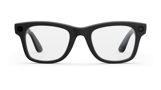 Rayban Meta Wayfarer (Gen 2) - Frame colour: Matt Black, Lens colour: Clear