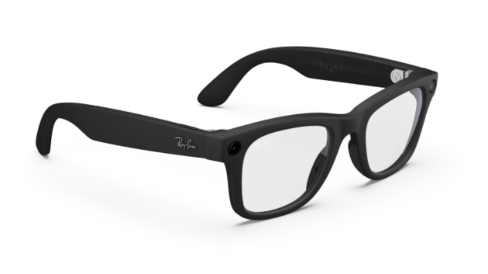 Rayban Meta Wayfarer (Gen 2) - Frame colour: Matt Black, Lens colour: Clear