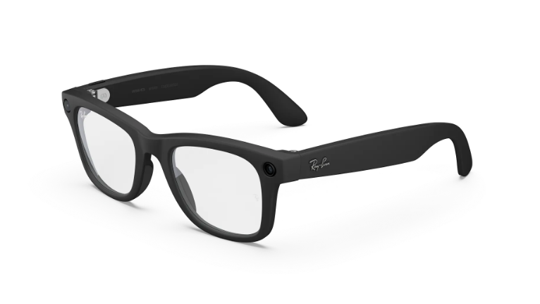 Rayban Meta Wayfarer (Gen 2) - Frame colour: Matt Black, Lens colour: Clear