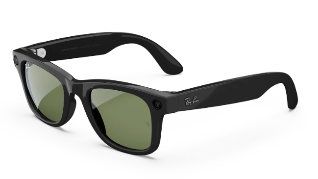 Rayban Meta Wayfarer (Gen 1) - Frame colour: Shiny Black, Lens colour: Green