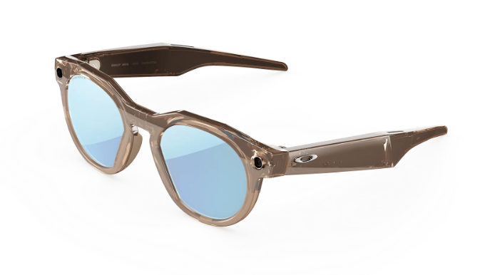 Oakley Meta HSTN - Frame colour: Brown Smoke, Lens colour: Prizm™ Deep Water Polarised