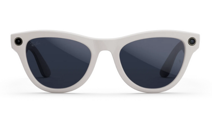 Rayban Meta Skyler (Gen 1) - Frame colour: Shiny Chalky Grey, Lens colour: Clear to Sapphire Transitions
