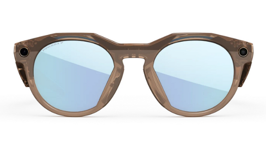 Oakley Meta HSTN - Frame colour: Brown Smoke, Lens colour: Prizm™ Deep Water Polarised