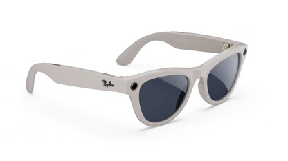 Rayban Meta Skyler (Gen 1) - Frame colour: Shiny Chalky Grey, Lens colour: Clear to Sapphire Transitions