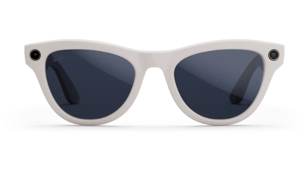 Rayban Meta Skyler (Gen 2) - Frame colour: Shiny Chalky Grey, Lens colour: Clear to Sapphire Transitions