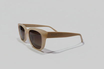 Opium Square Sunglasses – Beige Frame with Brown Gradient Lenses