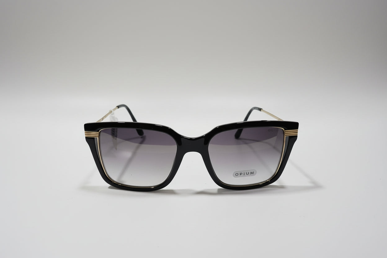 Opium Square Sunglasses – Black Frame with Smoke Grey Lenses