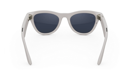 Rayban Meta Skyler (Gen 1) - Frame colour: Shiny Chalky Grey, Lens colour: Clear to Sapphire Transitions