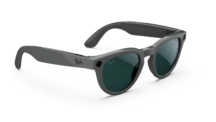 Rayban Meta Headliner (Gen 2) - Frame colour: Shiny Asteroid Grey, Lens colour: Clear to Emerald Transitions