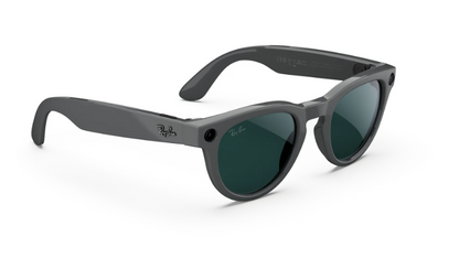 Rayban Meta Headliner (Gen 2) - Frame colour: Shiny Asteroid Grey, Lens colour: Clear to Emerald Transitions