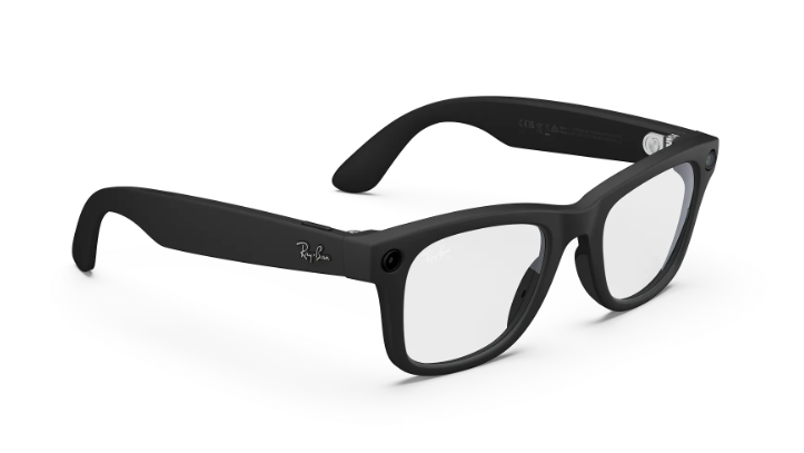 Rayban Meta Wayfarer (Gen 2) - Frame colour: Matt Black, Lens colour: Clear