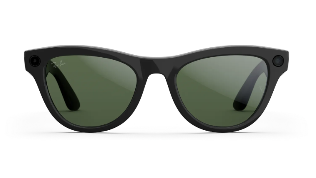 Rayban Meta Skyler (Gen 2) - Frame colour: Shiny Black, Lens colour: Clear to Graphite Green Transitions