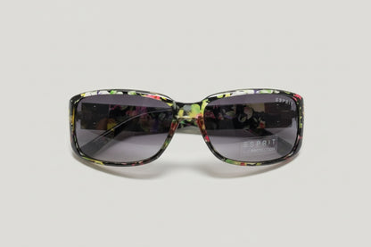 Esprit Rectangular Sunglasses – Multicolor Floral Frame with Grey Lenses