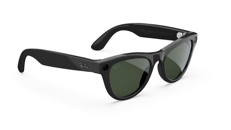 Rayban Meta Skyler (Gen 2) - Frame colour: Shiny Black, Lens colour: Clear to Graphite Green Transitions