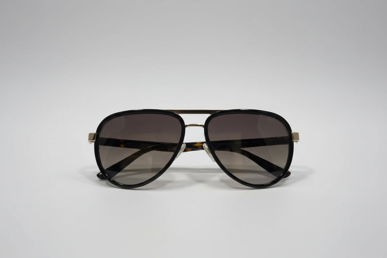 OPIUM Aviator Sunglasses – Tortoiseshell Frame with Gradient Green Lenses
