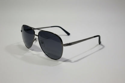 Sandpiper Aviator Sunglasses – Gunmetal Frame with Dark Grey Lenses
