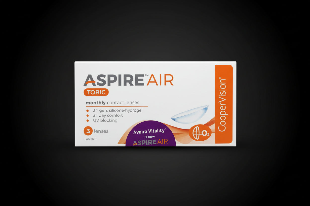 Aspire Air Toric Monthly Contact Lenses for Astigmatism (6 Lenses)
