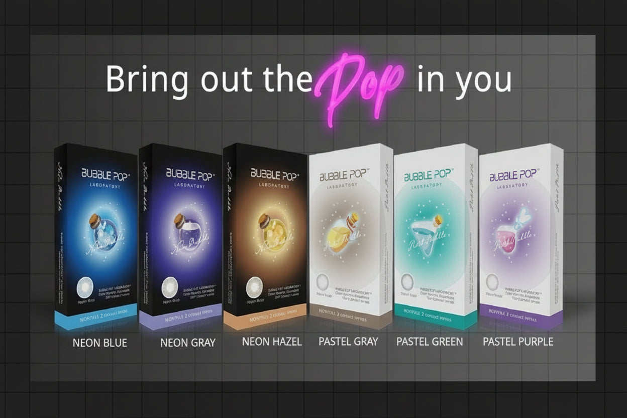 Bubble Pop Monthly Colored Contact Lenses (2 Lenses)