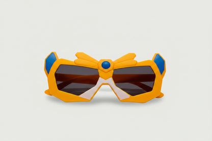 Kids Superhero Adventure Sunglasses – Orange & Black UV Protection Shades