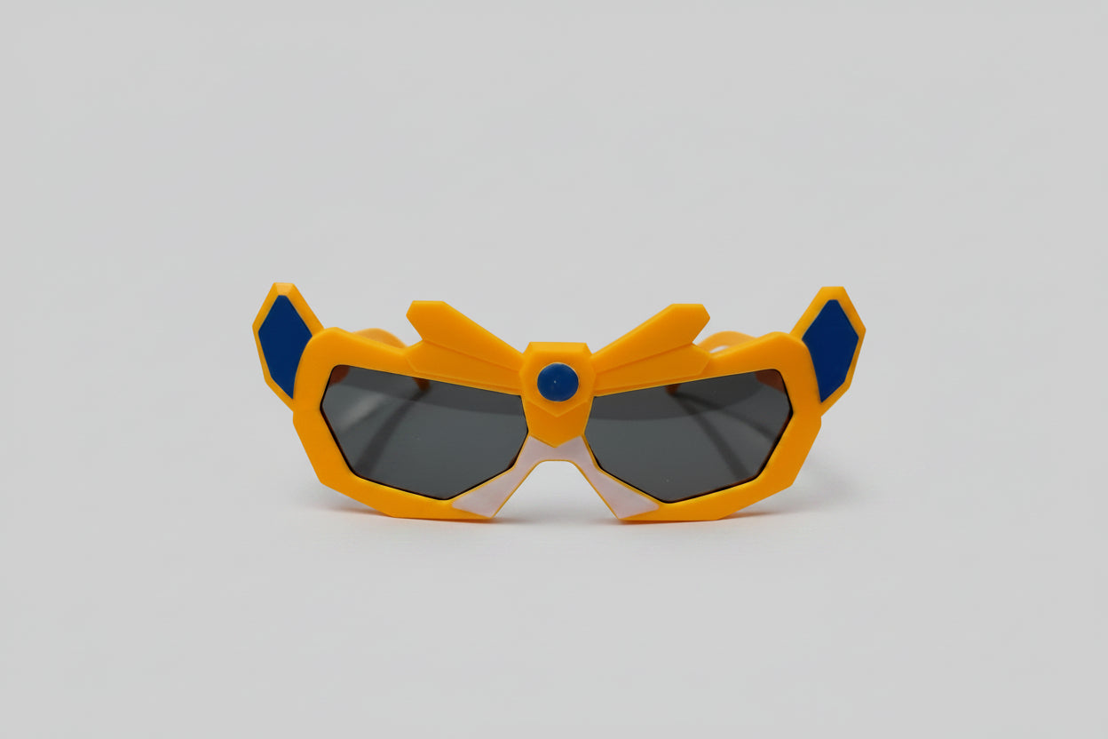 Kids Superhero Adventure Sunglasses – Orange & Black UV Protection Shades