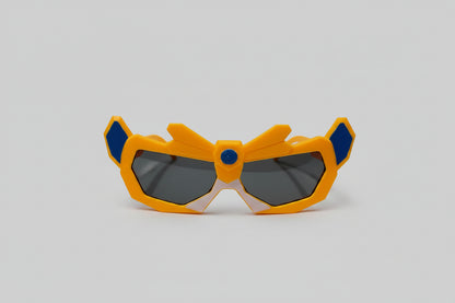 Kids Superhero Adventure Sunglasses – Orange & Black UV Protection Shades