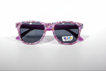 Kids Printed Sunglasses – Purple Frame with Dark UV Lenses
