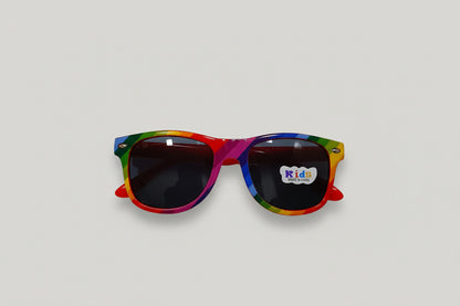 Kids Multicolour Sunglasses – Rainbow Frame with Dark Smoke Lenses