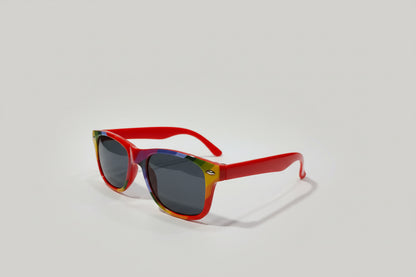 Kids Multicolour Sunglasses – Rainbow Frame with Dark Smoke Lenses