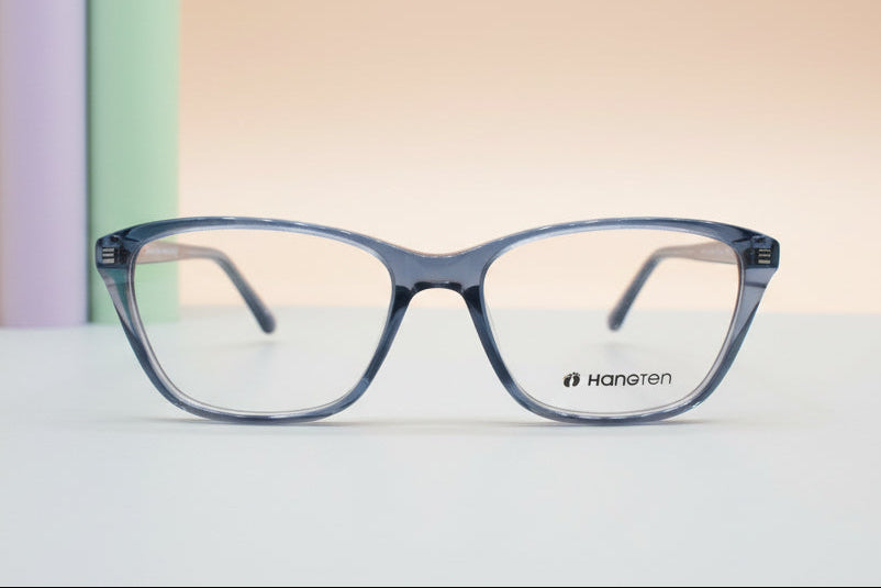 Hangten Transparent Cat Eye Eyeglasses – Lightweight Full-Rim Unisex Frame
