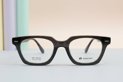 Hangten Classic Black Square Eyeglasses – Lightweight Full-Rim Unisex Frame