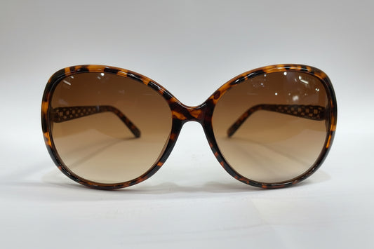 Oversized Cateye Sunglasses – Tortoiseshell Frame with Gradient Brown Lenses