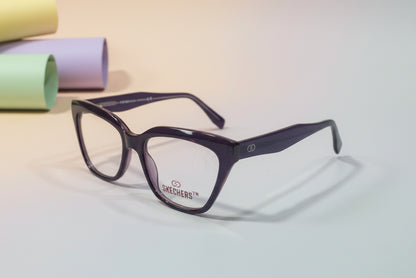 Skechers Black & Blue Square Eyeglasses – Lightweight Full-Rim Unisex Frame