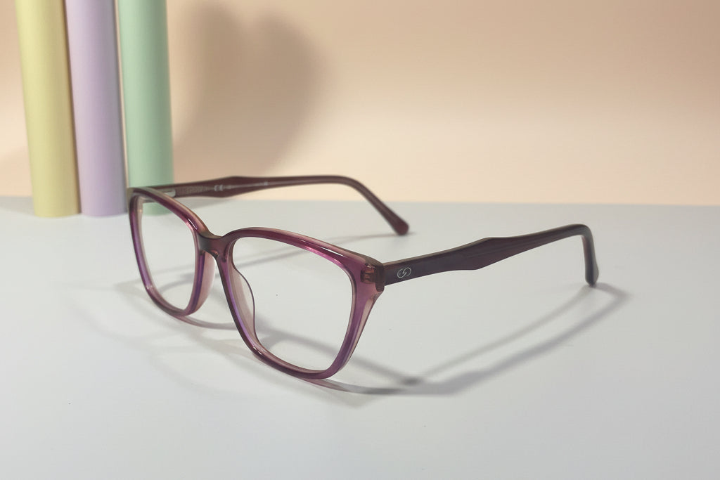 Skechers Wine Red Cat-Eye Eyeglasses – Lightweight Full-Rim Women’s Frame