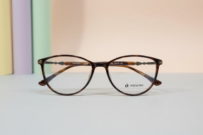 Hangten Tortoiseshell Cat-Eye Eyeglasses – Lightweight Full-Rim Women’s Frame
