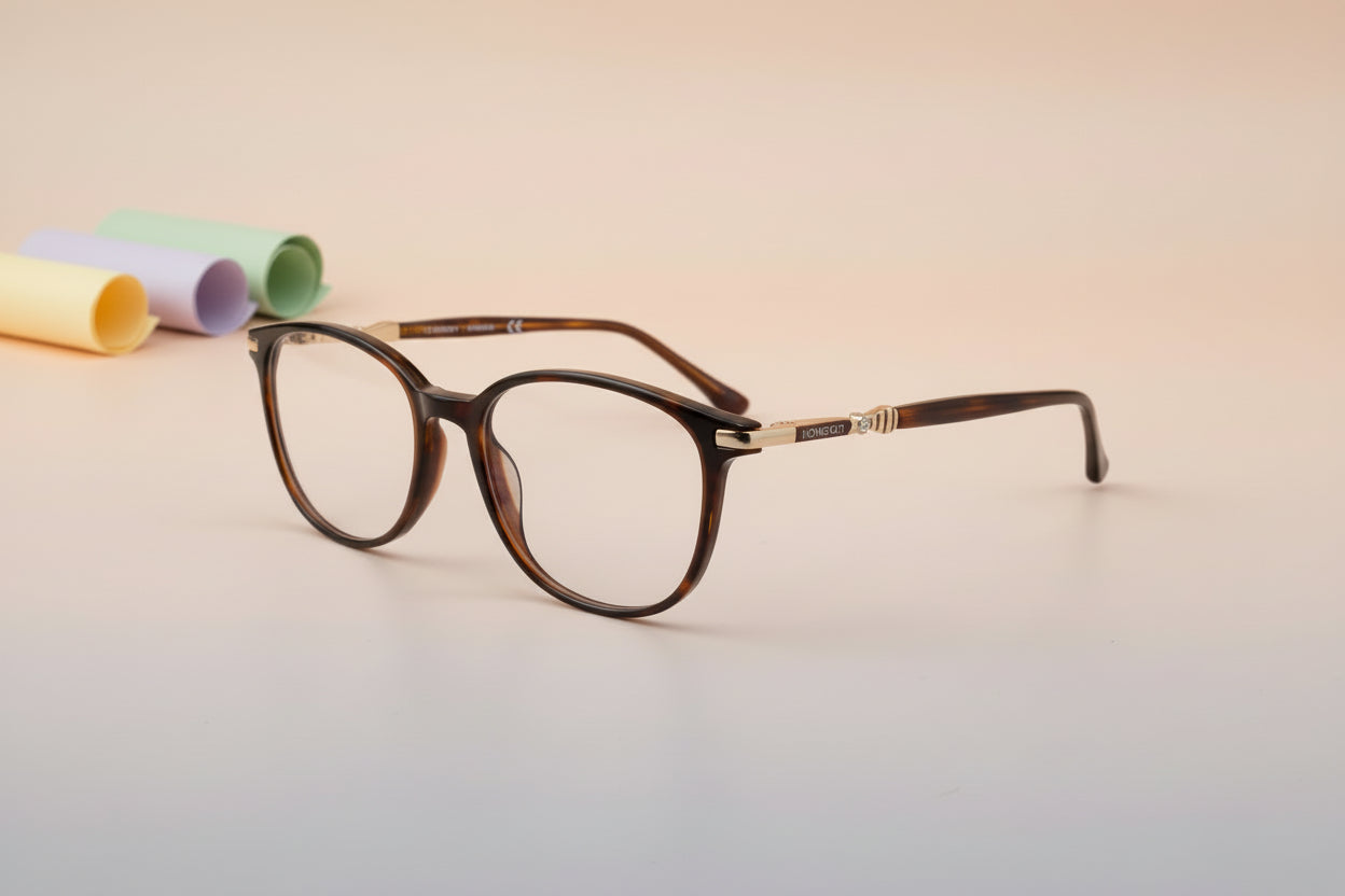 Hangten Tortoiseshell Cat-Eye Eyeglasses – Lightweight Full-Rim Women’s Frame