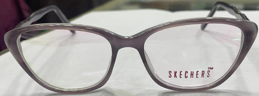 Skechers Matte Purple Cat-Eye Full-Rim Eyeglass Frame