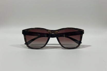 SANDPIPER Rectangular Sunglasses – Textured Brown Frame with Gradient Brown Lenses