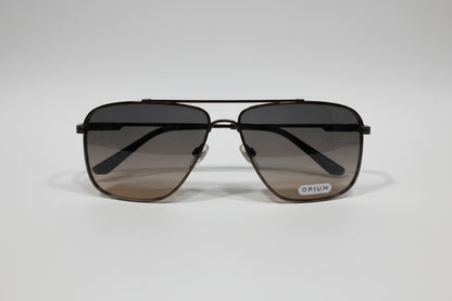 OPIUM Square Aviator Sunglasses – Gunmetal Frame with Gradient Smoke Lenses