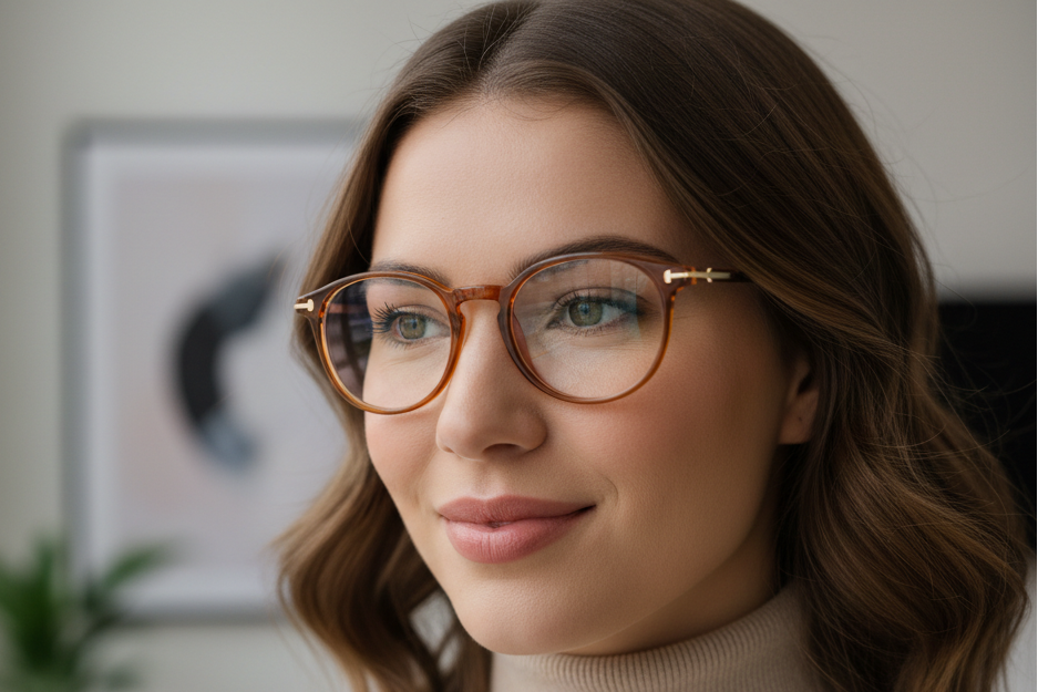 Female Wearing eyeglass
