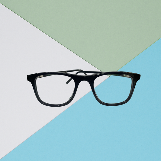 Skechers Black Full-Rim Round Eyeglasses – Lightweight Unisex Frame