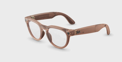 Rayban Meta Headliner (Gen 2) - Frame colour: Matt Transparent Peach, Lens colour: Clear to Grey Transitions
