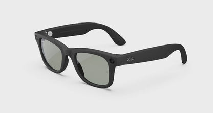 Rayban Meta Wayfarer (Gen 1) - Frame colour: Matt Black, Lens colour: Clear to Graphite Green Transitions