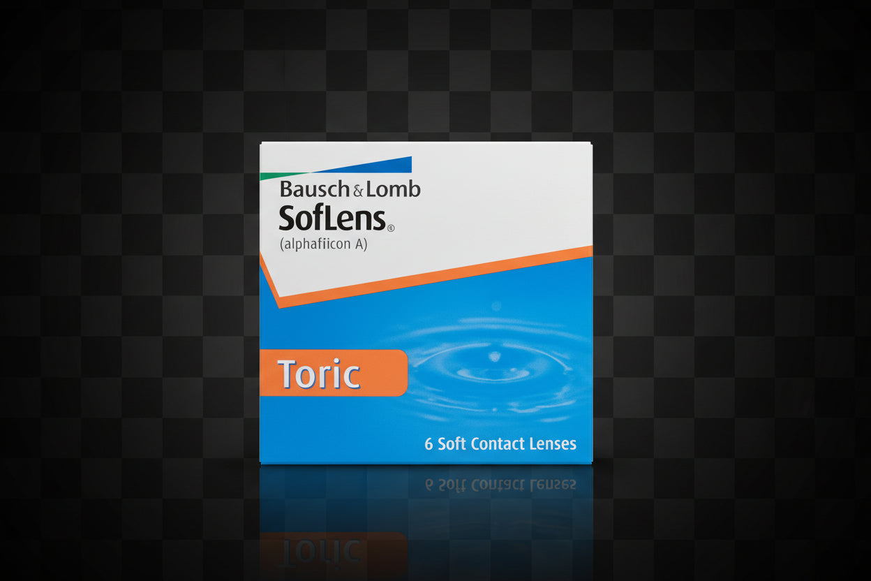 Bausch + Lomb SofLens Toric Contact Lenses for Astigmatism (6 Lenses)